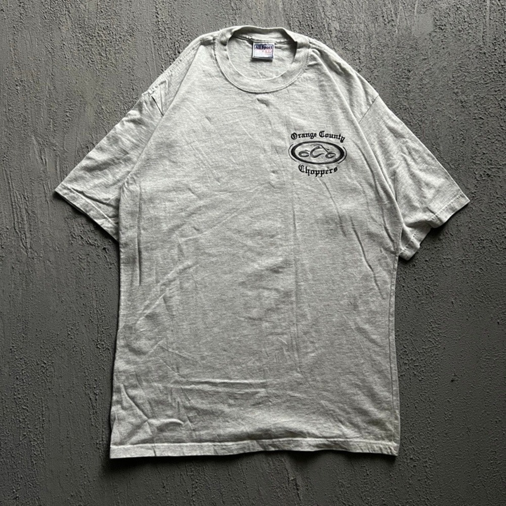 Vintage Orange County Choppers Large Grey 2000s Biker Graphic